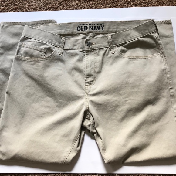 Old Navy Tan Jeans - Picture 1 of 2